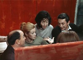 Carlo Chionetti, Aldo Grotti, Rita Renoir, and Xenia Valderi in Red Desert (1964)
