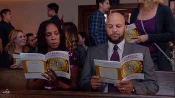 Conroe Brooks on set of The Real O'Neals