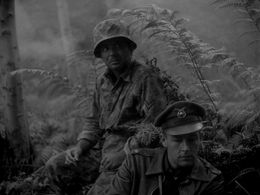 Stephen Coit and Kenneth Harp in Fear and Desire (1953)