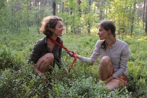 Julija Steponaityte and Aiste Dirziute in The Summer of Sangaile (2015)