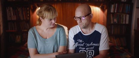 Anna Mikhalkova and Fyodor Lavrov in About Love. For Adults Only (2017)