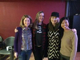 with THE SISTERHOOD OF NIGHT Producer Elizabeth Cuthrell, Director Caryn Waechter and Writer Marilyn Fu at the UPWIFT Sc