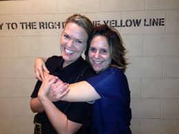 With co-star Laura Niemi