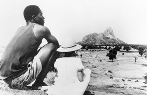 Isaach De Bankolé and Cécile Ducasse in Chocolat (1988)