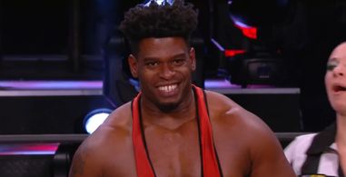 Will Hobson at an event for AEW Dark: Elevation (2021)