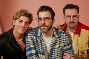 Zachary Quinto, Rightor Doyle, and Lukas Gage at an event for Down Low (2023)