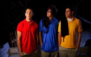 Cameron Fife, Tyler McGee, and Joe Manente in Not Quite College (2021)