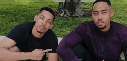 La'Charles Trask as Perry Coleman along side Melvin Gregg as DeMarcus Tillman in American Vandal