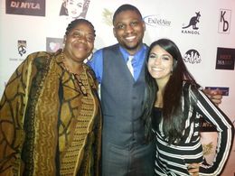 At the premiere of Meet Mario with writer and producer Julie Robinson and lead actress Meredith Antoian.