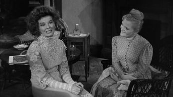 Katharine Hepburn and Jeanne Barr in Long Day's Journey Into Night (1962)