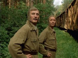 Yury Belyayev and Oleg Borisov in Sluga (1989)