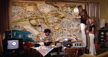 Kirsten Baker, Deborah Richter, and Alan Solomon in Midnight Madness (1980)