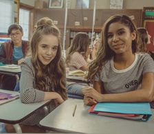 Still of Jenna Davis and Alijah Moulden in Chicken Girls - The Movie