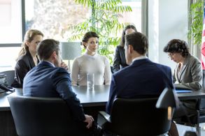 Meghan Ory, Eileen Pedde, Veena Sood, Benjamin Wilkinson, and Michael Karl Richards in Chesapeake Shores (2016)