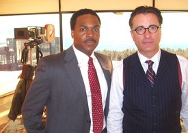 On the set of Smokin Aces w/ Andy Garcia