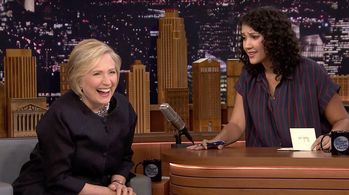 Hillary Clinton and Jasmine Pierce