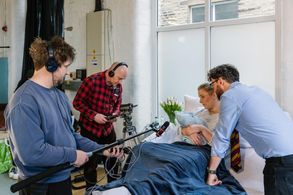 Matthew Cooper on set shooting Sober (2023)