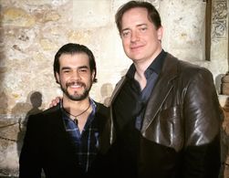 Felipe de Lara & Brendan Fraser - Texas Rising Red Carpet Event at The Alamo, San Antonio, Texas.