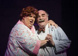on stage as Wilbur Turnblad in Hairspray with Theatre Harrisburg (PA)