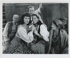 Leo Carrillo, Maria Montez, Gale Sondergaard, and Claire Whitney in Gypsy Wildcat (1944)