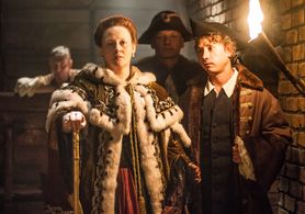 Yuliya Aug, Aleksandr Yatsenko, and Nikolay Kozak in Ekaterina (2014)