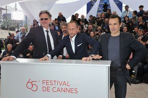 Benoît Delépine, Albert Dupontel, Benoît Poelvoorde, and Gustave Kervern at an event for Not Dead (2012)