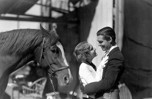 Clark Gable, Madge Evans, and Tommy Boy in Sporting Blood (1931)