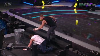 Kenny Omega and Jonathan Good in All Elite Wrestling: Revolution (2021)