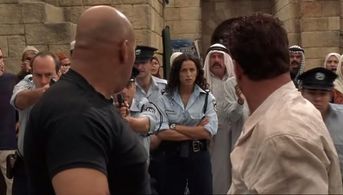 Jean-Claude Van Damme and Sofia Milos in The Order (2001)