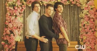 Brandon Routh, Shayan Sobhian, and Nick Zano in DC's Legends of Tomorrow (2016)