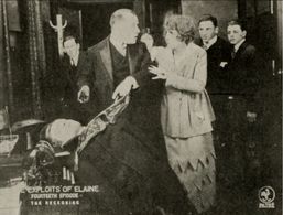 Pearl White in The Exploits of Elaine (1914)