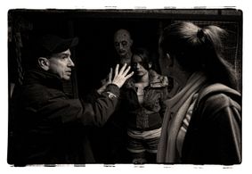 On set for Storage - Three Mills Studios London