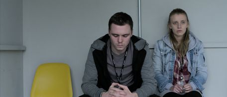 Aled ap Steffan and Poppy Lee Friar in Life and Death in the Warehouse (2022)