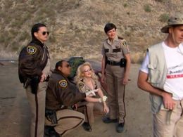 Mary Birdsong, Regan Burns, Kerri Kenney, Cedric Yarbrough, and Wendi McLendon-Covey in Reno 911! (2003)