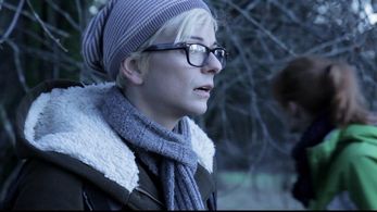 Andi Norris as Caitlin and Trin Miller as Sam in The Invoking.