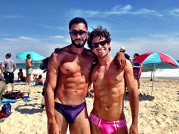 William DeMeritt & Frank DeJulio on set for HBO's 'The Normal Heart'