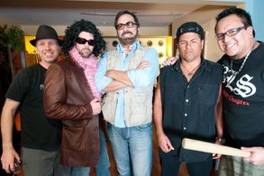 On the set of Arbor Live with my cast and co-director Jesse.