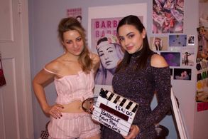 Alexandria Benoit and Karen Knox BTS BARBELLE