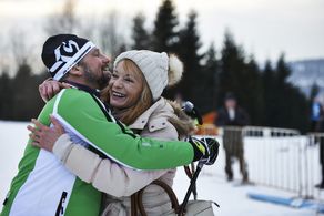 Vilma Cibulková and Marek Taclík in Chasing Fifty (2015)