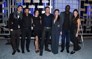 Steven Waddington, Mike Colter, Kiki Wolfkill, Christian Contreras, Christina Chong, and Sarah Armstrong at an event for