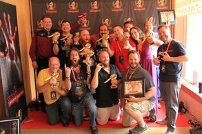 Me and some of the other winners at the Crimson Screen Film Festival. I won another Best Actress! So exciting!