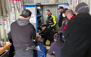 Martin Goeres directing the action on 