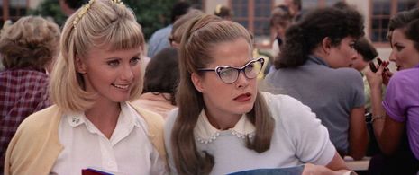 Olivia Newton-John and Susan Buckner in Grease (1978)