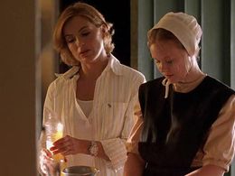 Mariska Hargitay and Alison Pill in Plain Truth (2004)