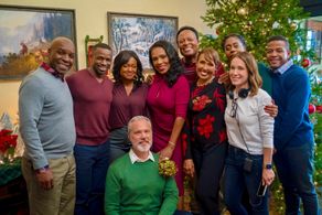 Christmas Hotel cast photo with Director Marla Sokoloff