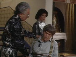 Laurence Payne, Jacqueline Pearce, and Patrick Troughton in Doctor Who (1963)