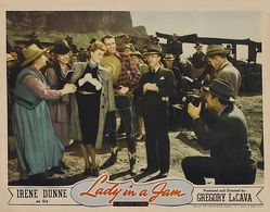 Ralph Bellamy, Irene Dunne, Hobart Cavanaugh, Sarah Padden, and Queenie Vassar in Lady in a Jam (1942)