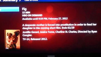 Fig on HBO, Directed by Ryan Coogler, Written by Alex George Pickering