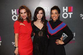 Ruby Porat Shoval, Shifi Aloni, and Meshi Kleinstein at an event for Batel the Virgin (2019)