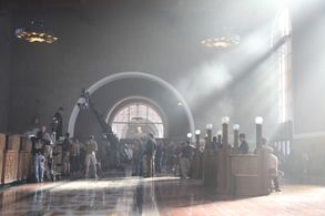 On the set of Social Distortion's 